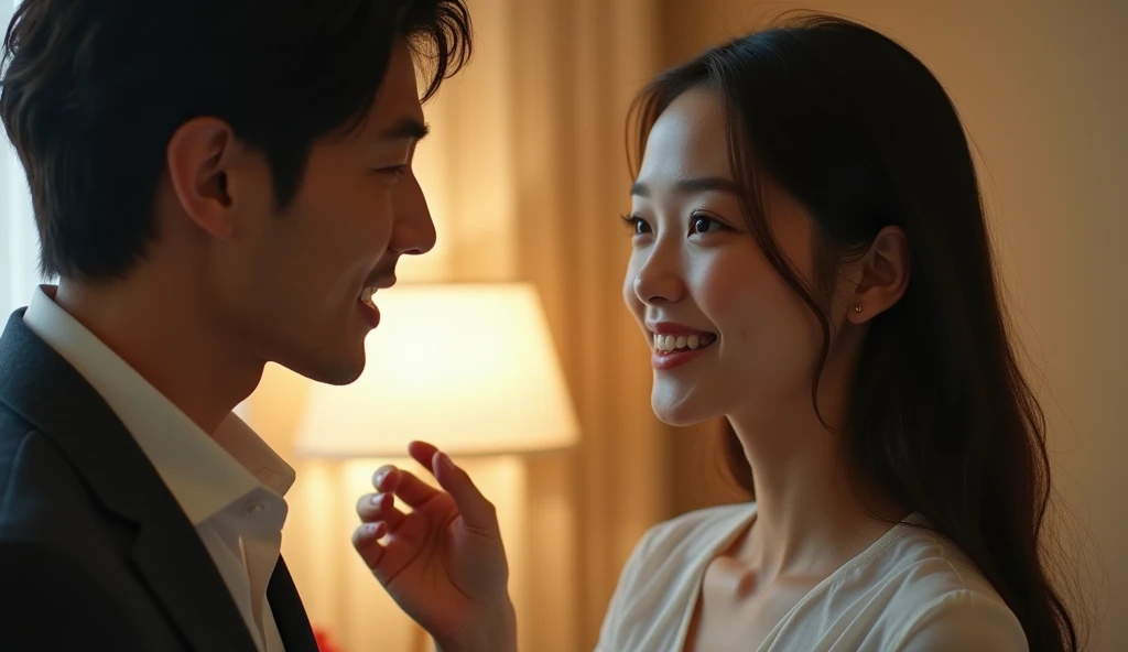 女性用風俗セラピストと女風ユーザーが談笑しながらカウンセリングしている画像