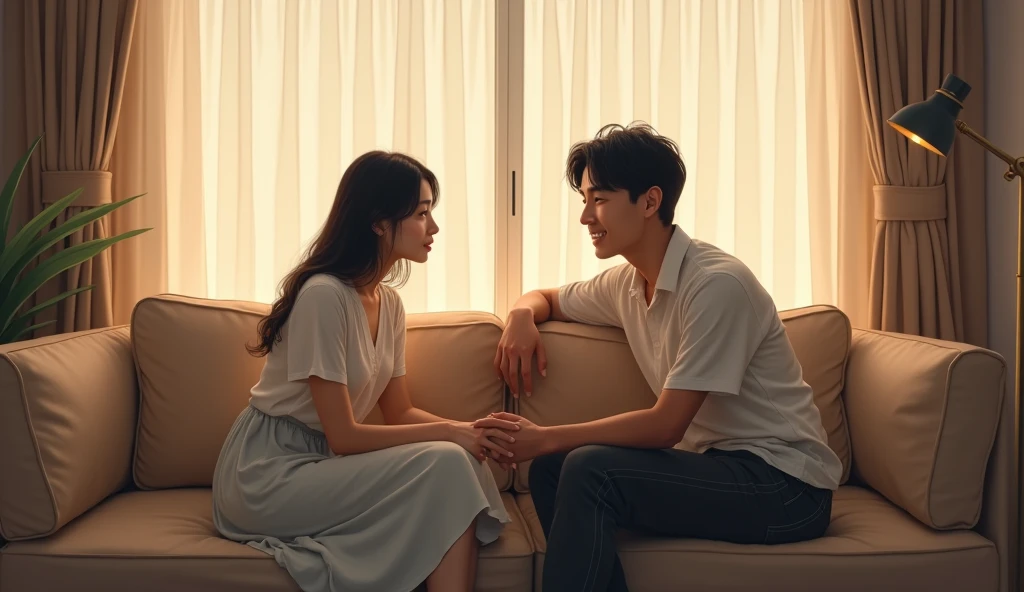 女風ユーザーと女性用風俗セラピストがカウンセリングしながら談笑している画像