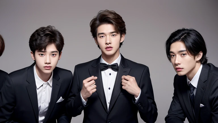 スーツの女性用風俗セラピスト3人の画像