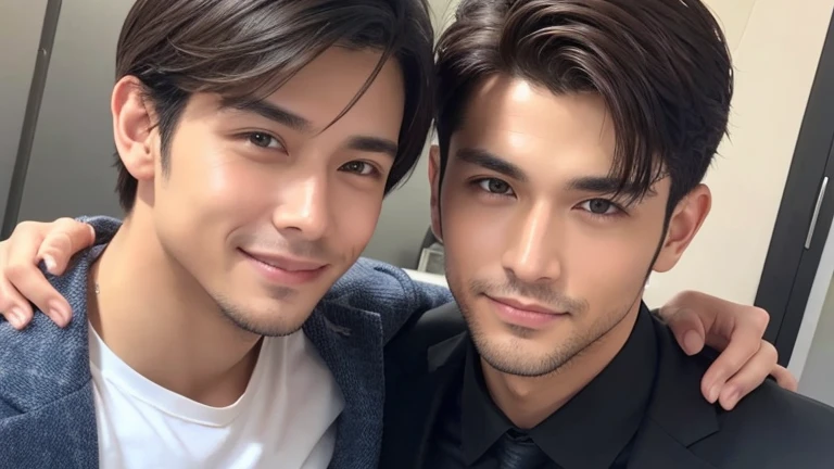 女性用風俗セラピストが2人で肩を組んでいる画像