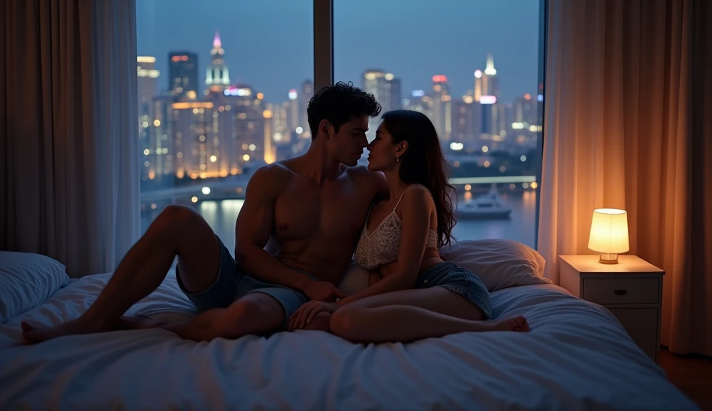 ラブホテルで女性用風俗を利用している女風ユーザーの画像