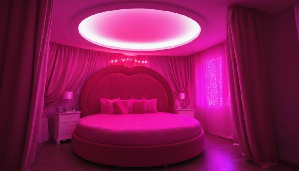 ラブホテルのベッドの画像