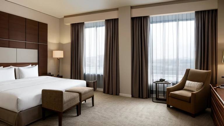 ビジネスホテルの室内の画像