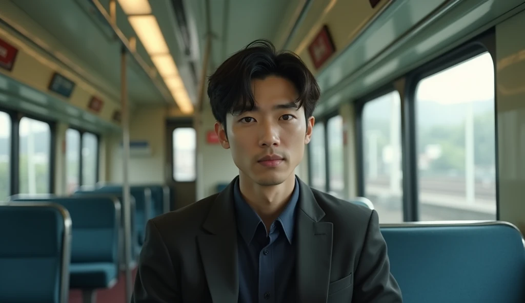 電車で移動している女性用風俗セラピストの画像