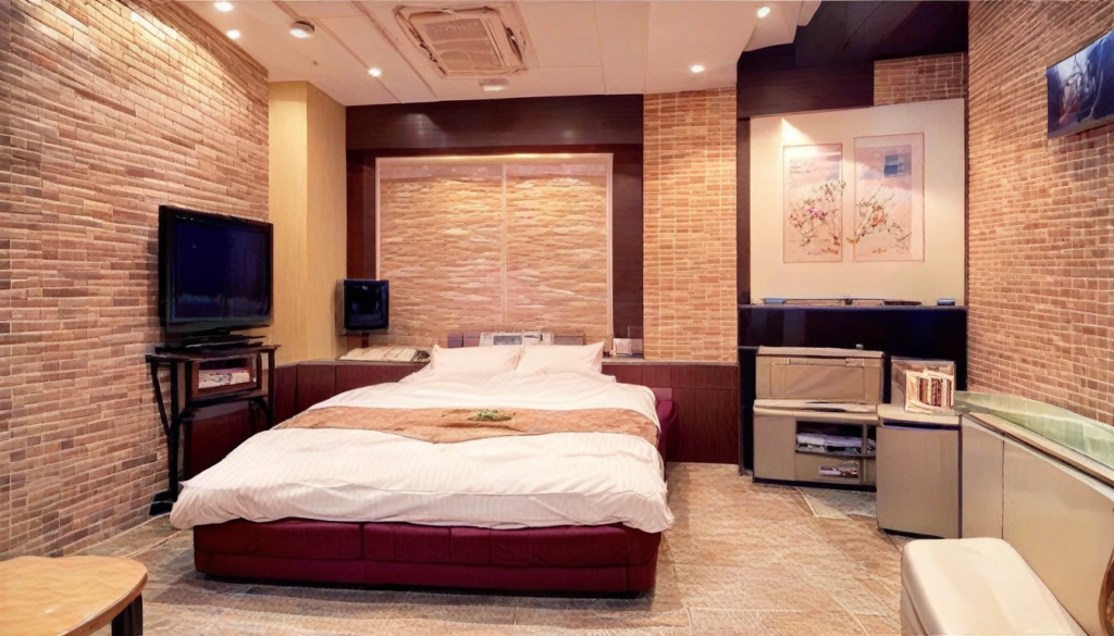 ラブホテルの室内の画像