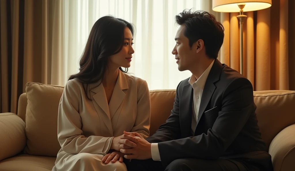 カウンセリング中の女性用風俗セラピストと女風ユーザーの画像