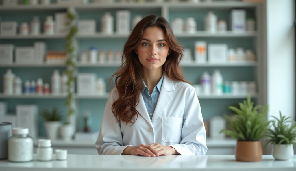 性病検査をする女性検査士の画像