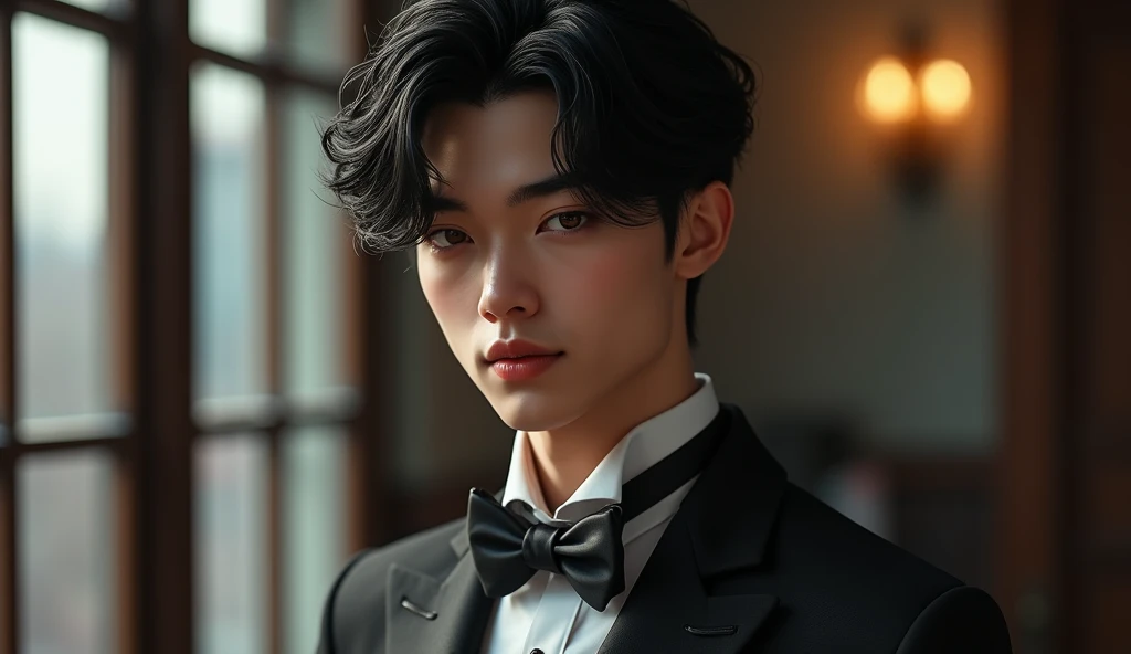 スーツをきた女性用風俗セラピストの画像