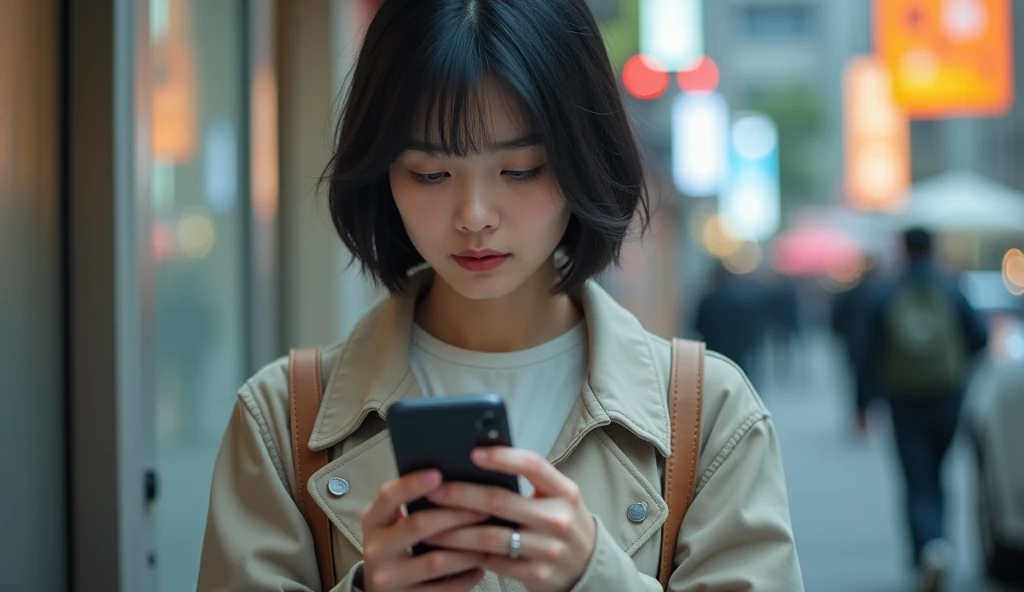 スマホで女風せらっぴのメッセージ機能を使っている女風ユーザーの画像